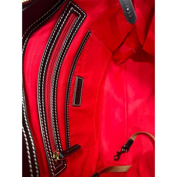 Dooney & Bourke Beacon Leather Zip Top Large Tote Black bag B000537 - Picture 15 of 15